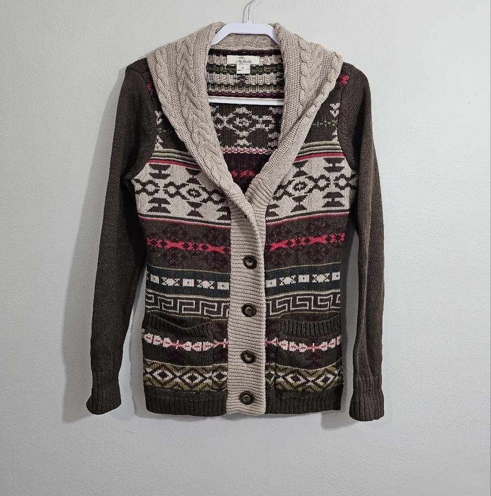 Bob Timberlake Geometric Knit Cardigan